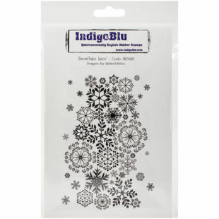 Indigo Blu rbr stamp Snowflake Lace