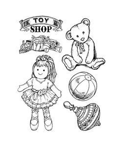 Stamperia Rubber stempel Toy Shop Baby