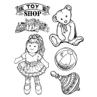 Stamperia Rubber stempel Toy Shop Baby