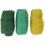 Creotime Gekaarde Wol 3x10g Groen/Turquoise Harmonie