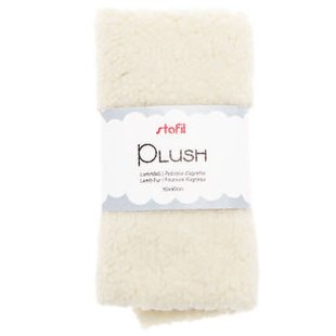 Plush Lamsvel 100% polyester 30 x 40cm  Wit