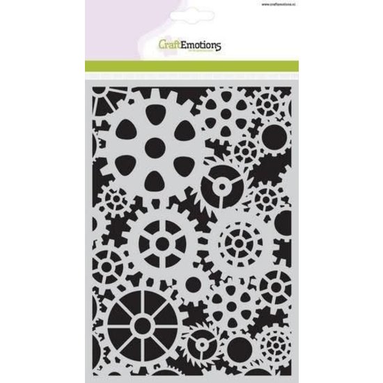 CraftEmotions CraftEmotions Stencil A5 Tandwielen