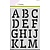 CraftEmotions CraftEmotions Stencil A4 2 st. Alfabet h. 60 mm.