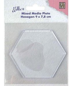 Nellie's Choice Mixed Media Plate Hexagon