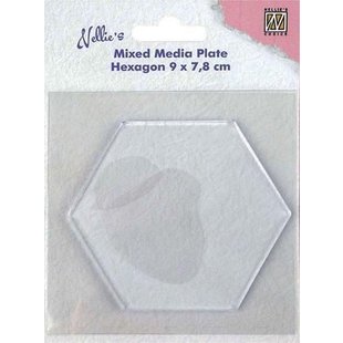 Nellie's Choice Mixed Media Plate Hexagon