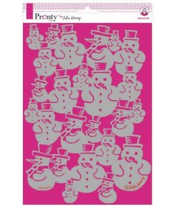 Pronty Julia Woning Stencil A4 Snowman
