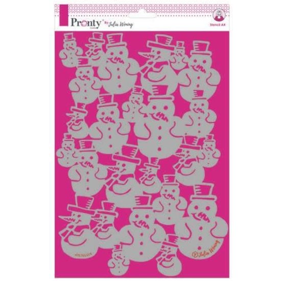 Pronty Pronty Julia Woning Stencil A4 Snowman