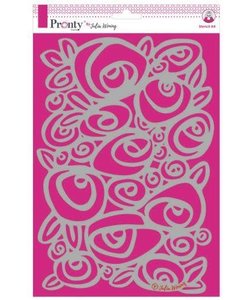 Pronty Julia Woning Stencil Roses