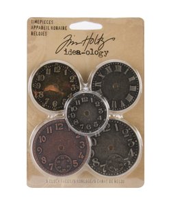 Tim Holtz Idea-Ology Metal Clock Faces 5st