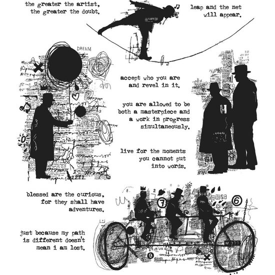 Tim Holtz Tim Holtz Cling Stamp Theories