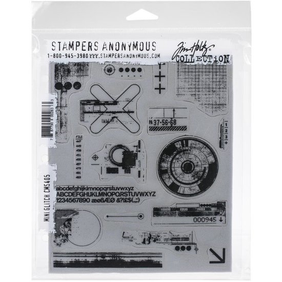 Tim Holtz Tim Holtz Cling Stamp Glitch Mini