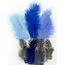 Hobby & Crafting Fun Veren Marabou & Guinea Mix Blauw 18st