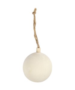 Houten Figuur Kerstbal Rond 5,5cm