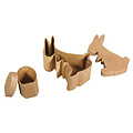 Rayher Papiermache box haas met ei