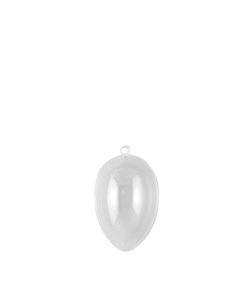 Deelbaar Plastic Ei Transparant 9cm