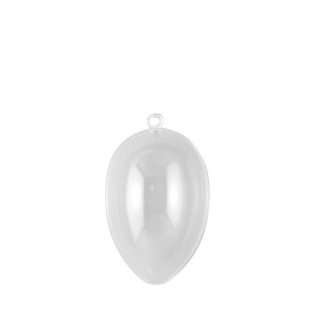 Deelbaar Plastic Ei Transparant 13cm