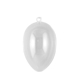 Deelbaar Plastic Ei Transparant 16cm