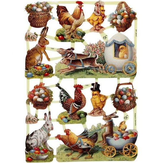 Creotime Vintage poezieplaatjes Pasen