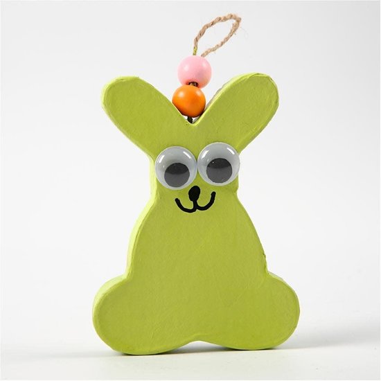 Creotime Papier Mache Decoratie Hanger Pasen 1,2cm 10cm 1st