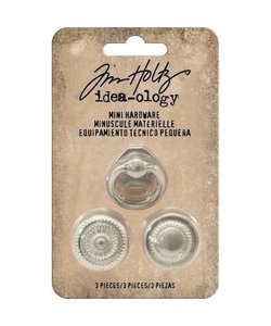 Tim Holtz Idea-Ology Mini hardware knobs & handle 3 pcs.