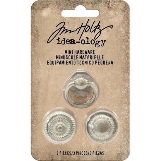Tim Holtz Tim Holtz Idea-Ology Mini hardware knobs & handle 3 pcs.