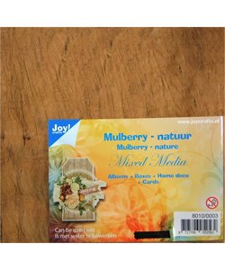 Joy Mulberry boombastvezels voor Mixed Media - Natuur