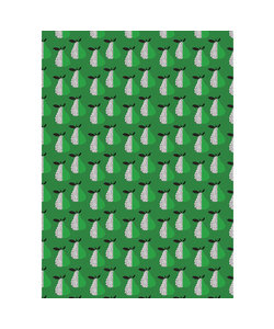 Vel Decopatch Papier Patroon Peer Groen/Zwart