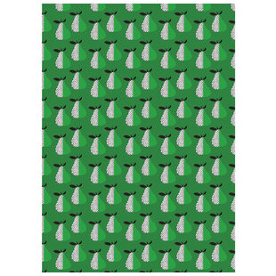 Vel Decopatch Papier Patroon Peer Groen/Zwart