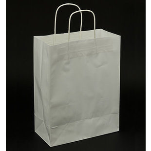 Folia Kraft Papieren Tas Wit 24x12x31cm