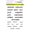 CraftEmotions CraftEmotions Stempel Bullet Journal A6 Maanden 5-10mm