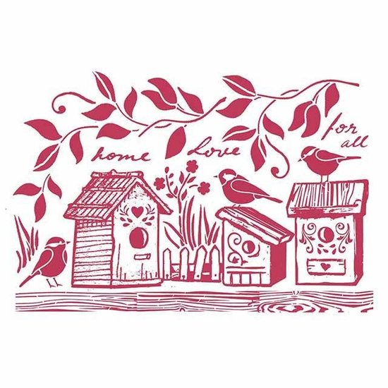 Stamperia Stamperia Stencil A4 Nests