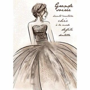 Stamperia rice paper Silhouette Art Napkin A4 Grand Soirée