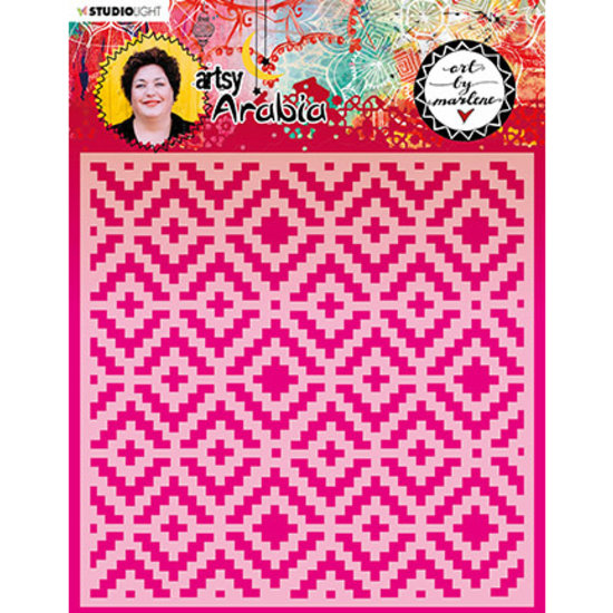 Studio Light Studio Light Mask Stencil Artsy Arabia nr. 14 art by Marlene