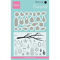 Marianne Design Marianne Design Karin Joan Clear Stamp & Die Tak lampionnen