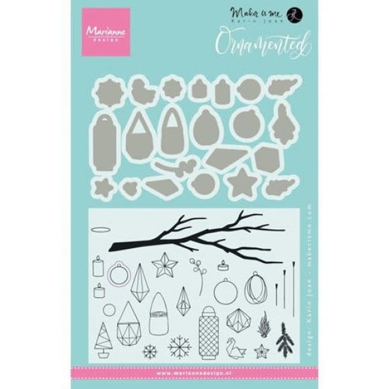 Marianne Design Marianne Design Karin Joan Clear Stamp & Die Tak lampionnen