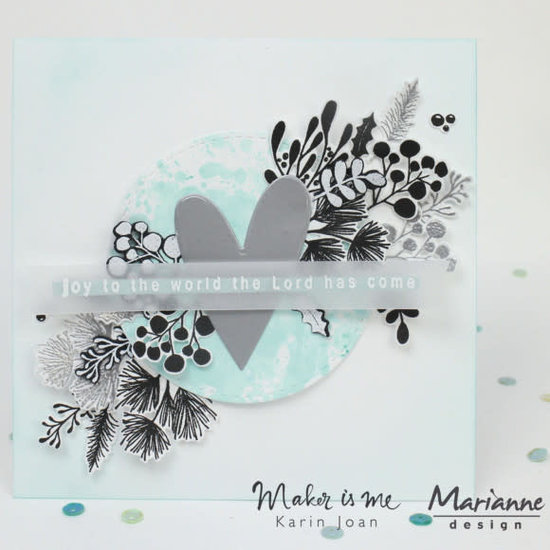 Marianne Design Marianne Design Karin Joan Clear Stamp & Die Tak lampionnen