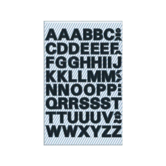 Avery Avery Letter sticker Watervast 9,5 mm. Zwart
