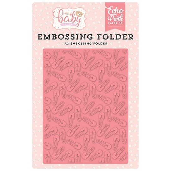 Echo Park Echo Park Hello Baby It's A Girl Embossing Folder