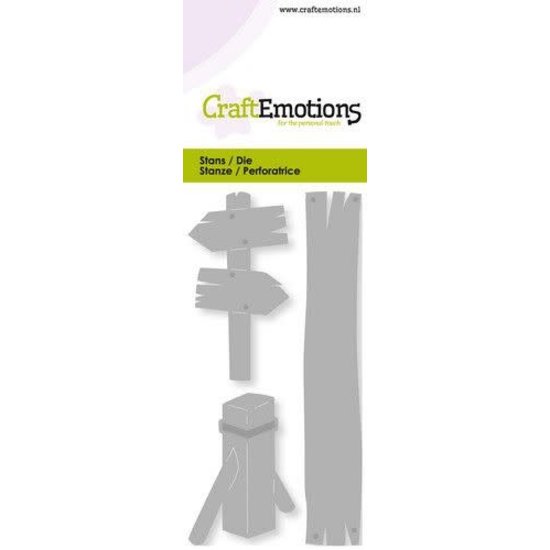 CraftEmotions CraftEmotions stansmal wegwijzer meerpaal 5 x10 cm.