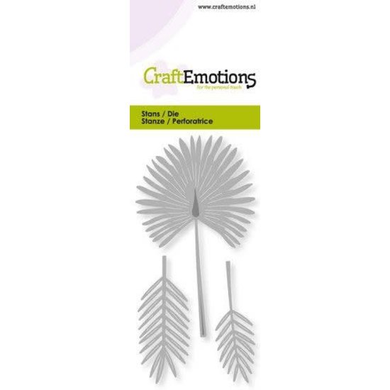 CraftEmotions CraftEmotions stansmal waaierpalm 5 x10 cm.