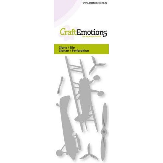 CraftEmotions CraftEmotions stansmal Vliegtuig dubbeldekker