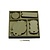 CraftEmotions Houten ornamenten Labels doosje 10,5 x 10,5 cm. 20 pcs.