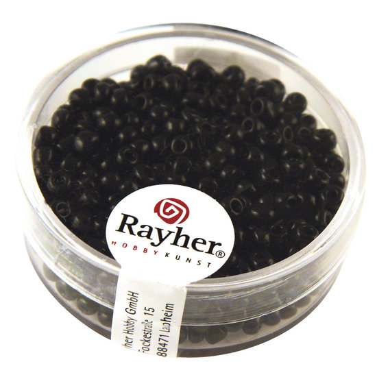 Rayher Rayher Rocailles Borduurkralen Opaque 2,6mm Zwart 17g