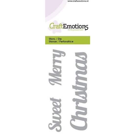 CraftEmotions CraftEmotions stansmal Sweet Merry Christma