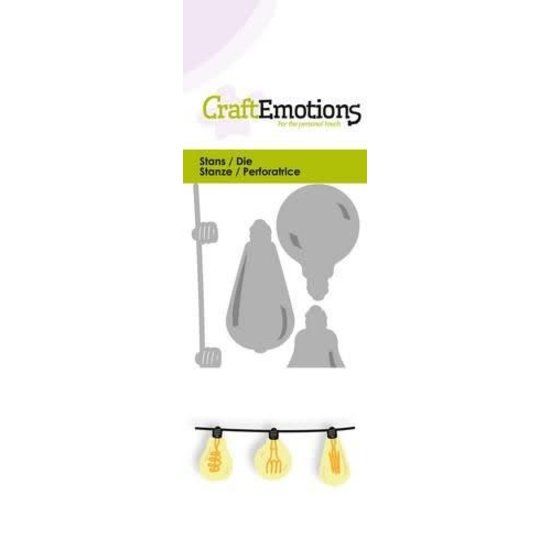 CraftEmotions CraftEmotions stansmal Hippe ketting gloeilampjes