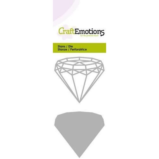 CraftEmotions CraftEmotions stansmal diamant 5 x10 cm.