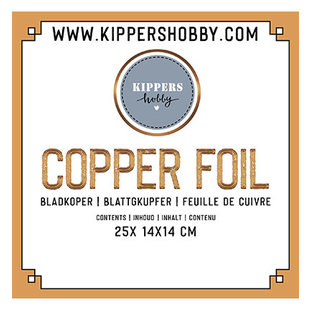 Copper Foil, bladkoper 14 x14 cm 25 st.