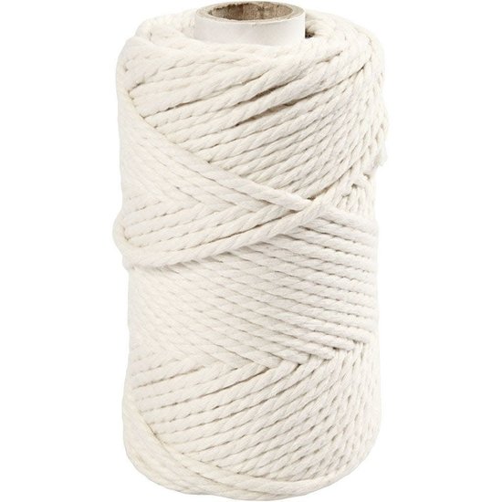 Creotime Macramé Koord  4mm 55m 330g Wit