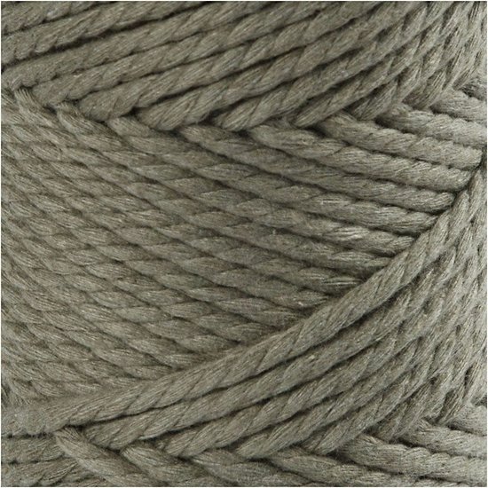Creotime Macramé Koord 4mm 55m 330g Mosgroen