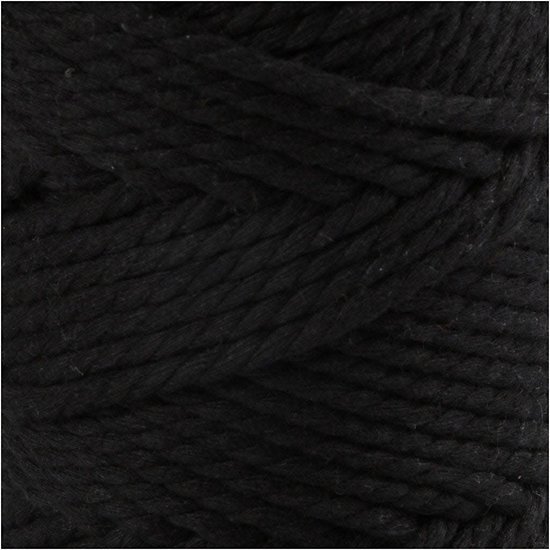 Creotime Macramé Koord  4mm 55m 330g Zwart